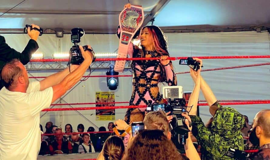 Mercedes Moné made a surprise appearance at Pratercatchen tonight in Austria and won their women’s championship!
